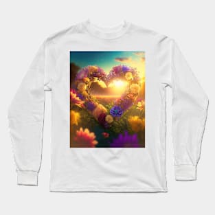 Heart of flowers Long Sleeve T-Shirt